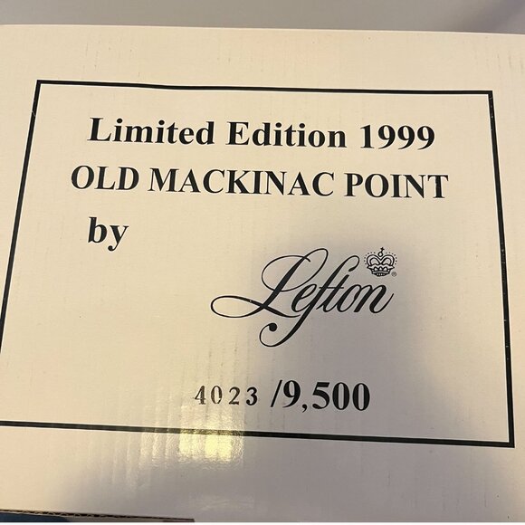 Lefton Limited Edition 1999 Old Mackinac Point Lighted Lighthouse – Original Box - Picture 15 of 15
